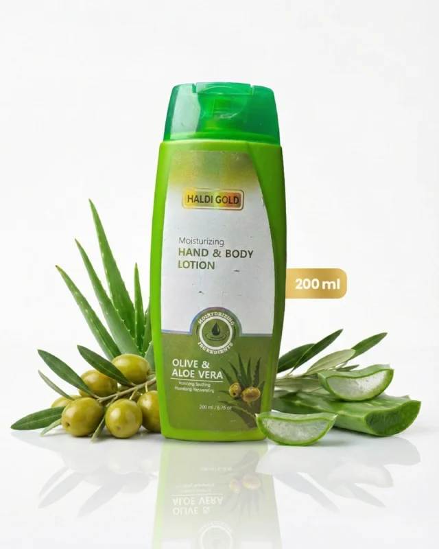 Olive & Aloe Vera Moisturizing Hand & Body Lotion (200 ml)