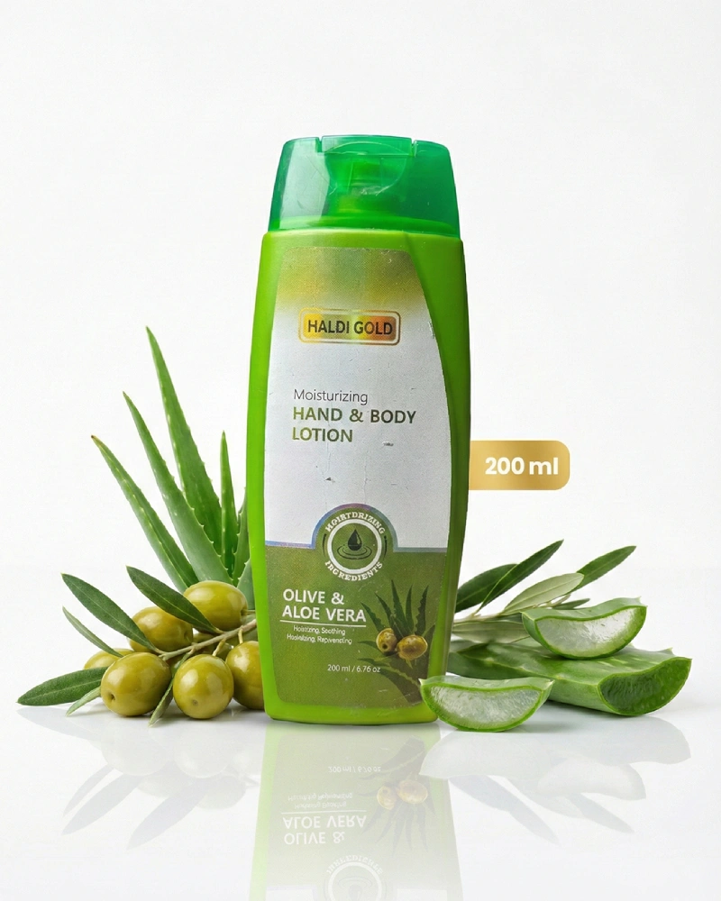 Olive & Aloe Vera Moisturizing Hand & Body Lotion (200 ml)
