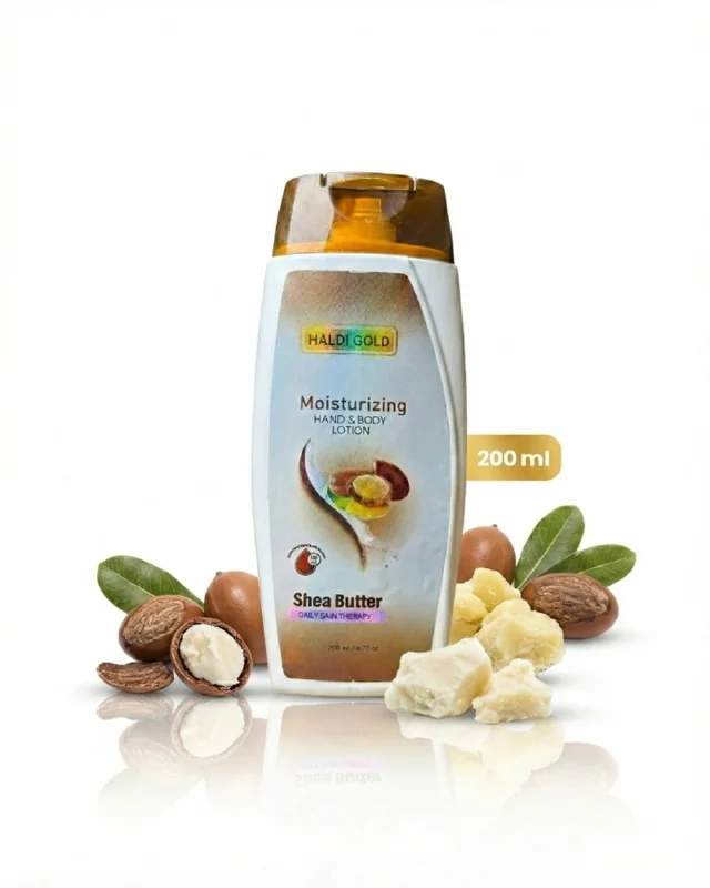 Haldi Gold Shea Butter Moisturizing Hand & Body Lotion (200 ml)