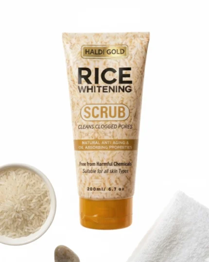rice scrub Haldi Gold Rice Whitening Scrub